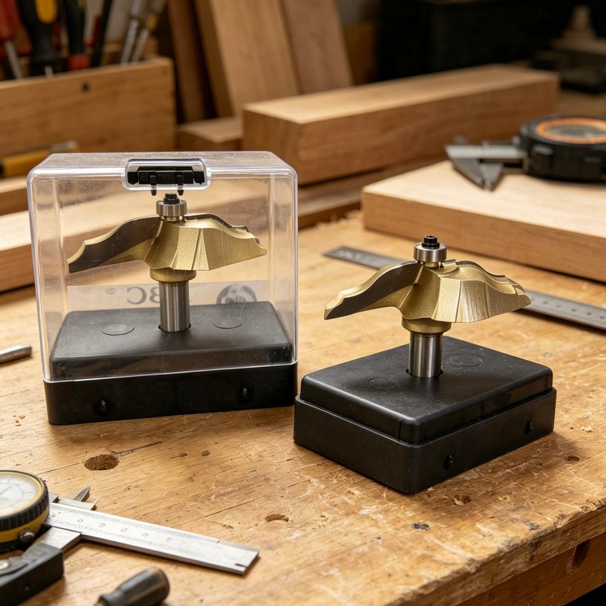 Professional-grade woodworking router bits